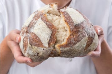 Fresh loaf of Bakels bread