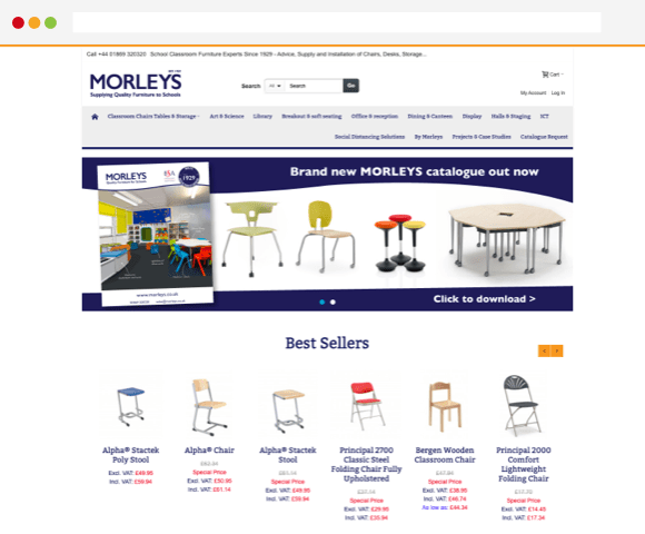 Desktop Old Website - Morleys