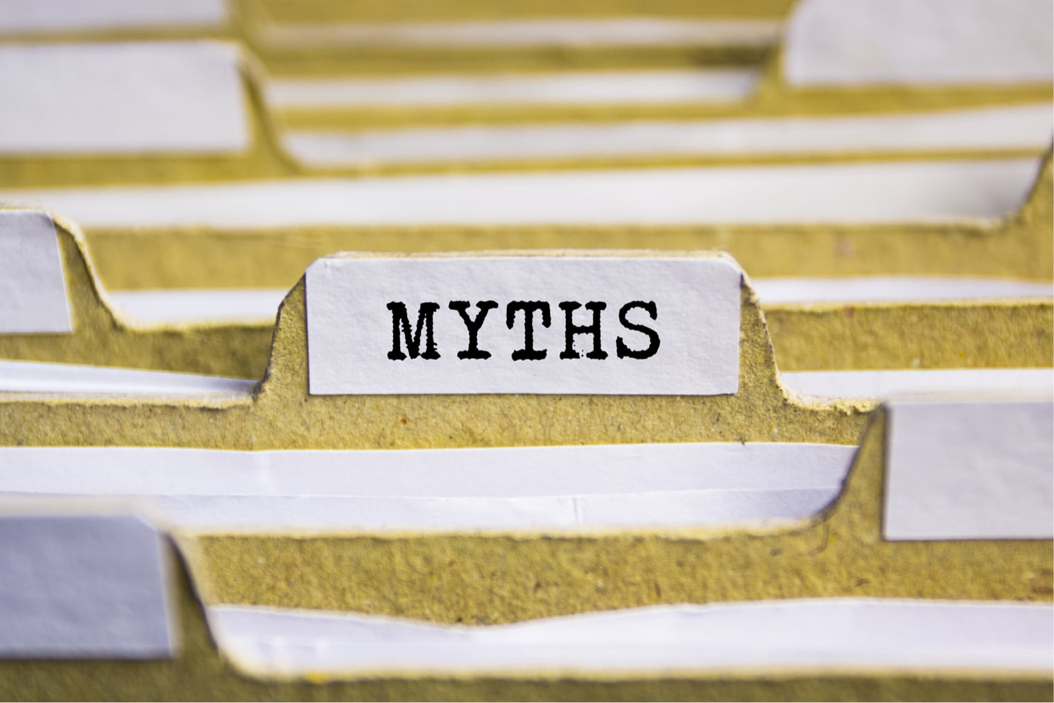 photo of file marked myths