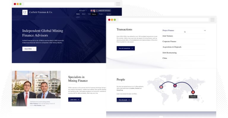 CFandCo - Homepage Design