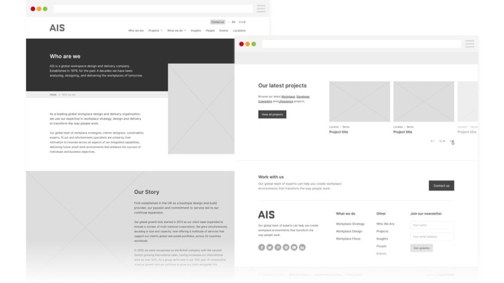 AIS - Wireframes - About