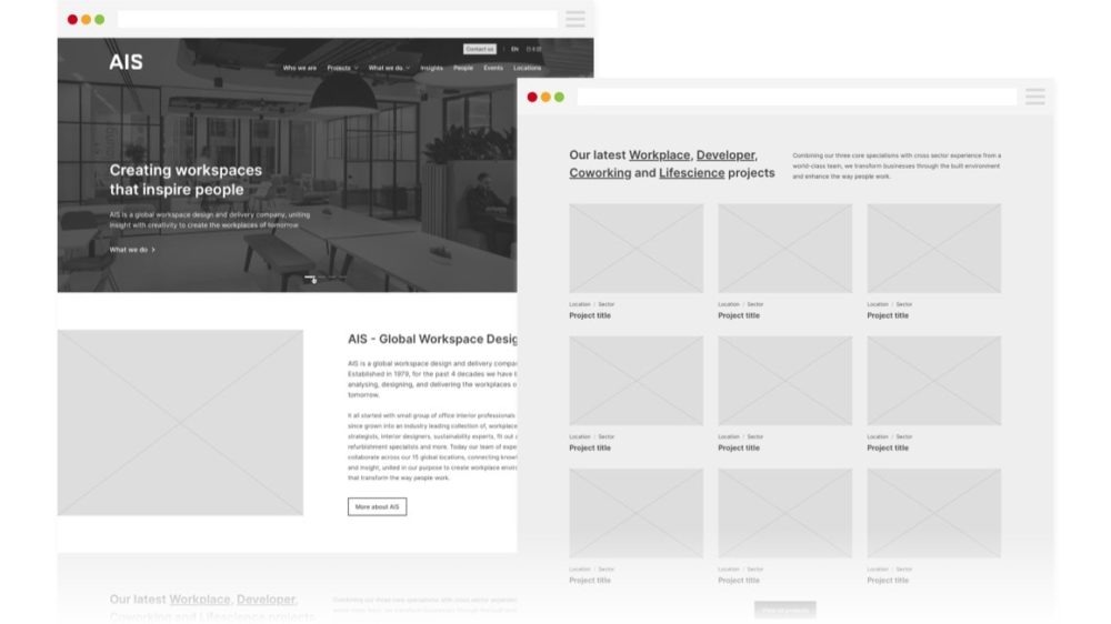 AIS - Wireframes - Homepage