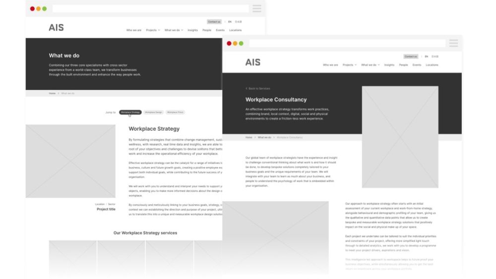 AIS - Wireframes - Services