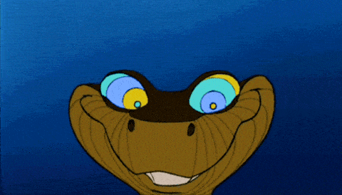 Kaa from The Jungle Book hypnotising gif