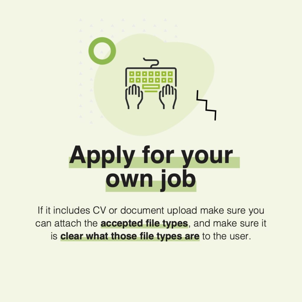 Apply for your own job