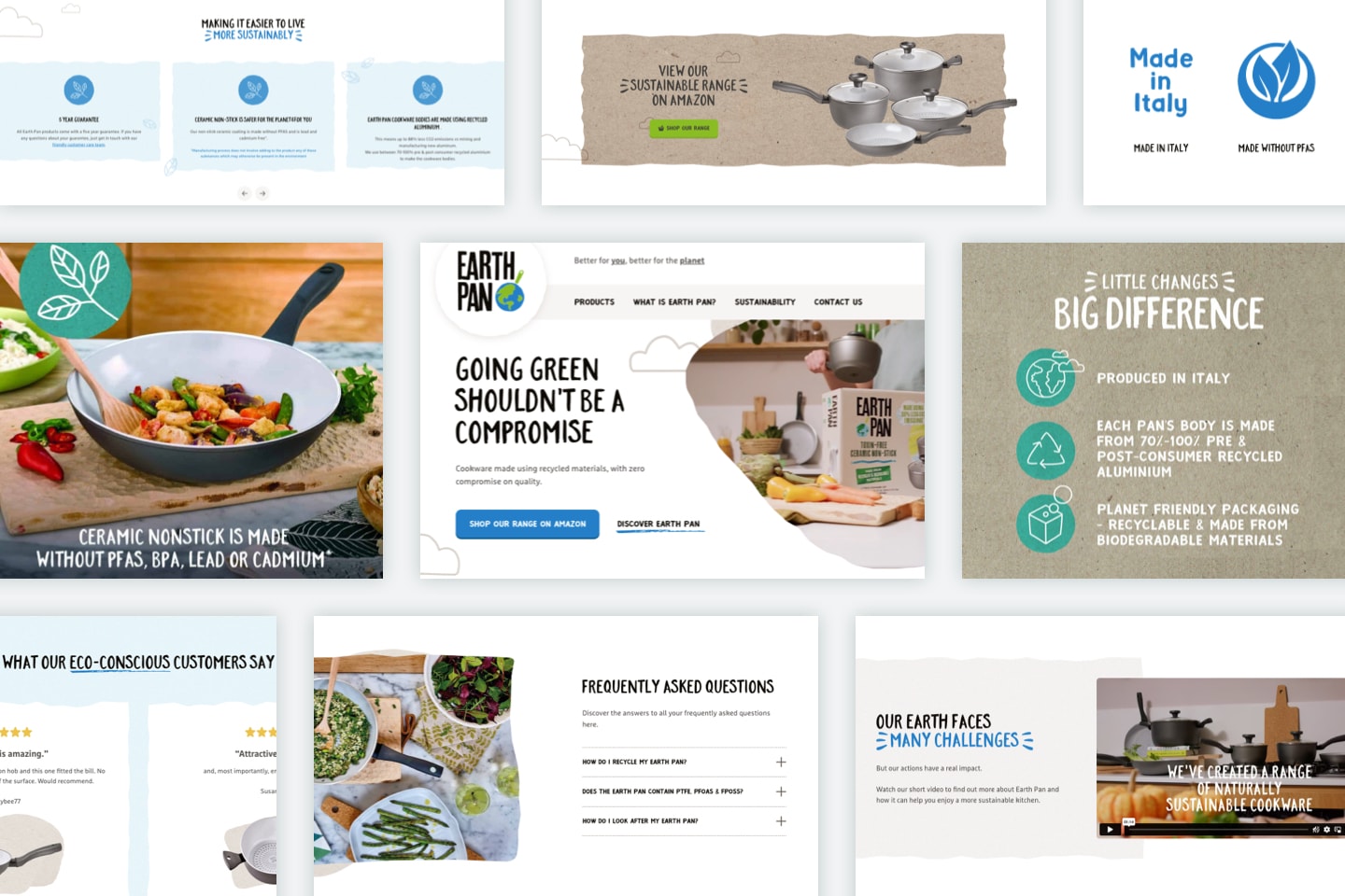 Earth Pan Website Design Features