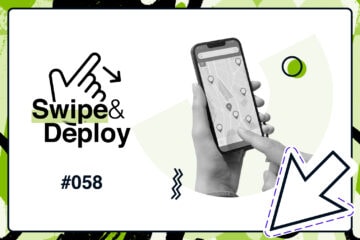Swipe and Deploy 58 blog hero image of a sat nav app on a phone screen